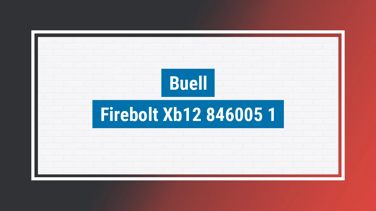 Imagem ilustrativa modelo Firebolt Xb12 R Buell