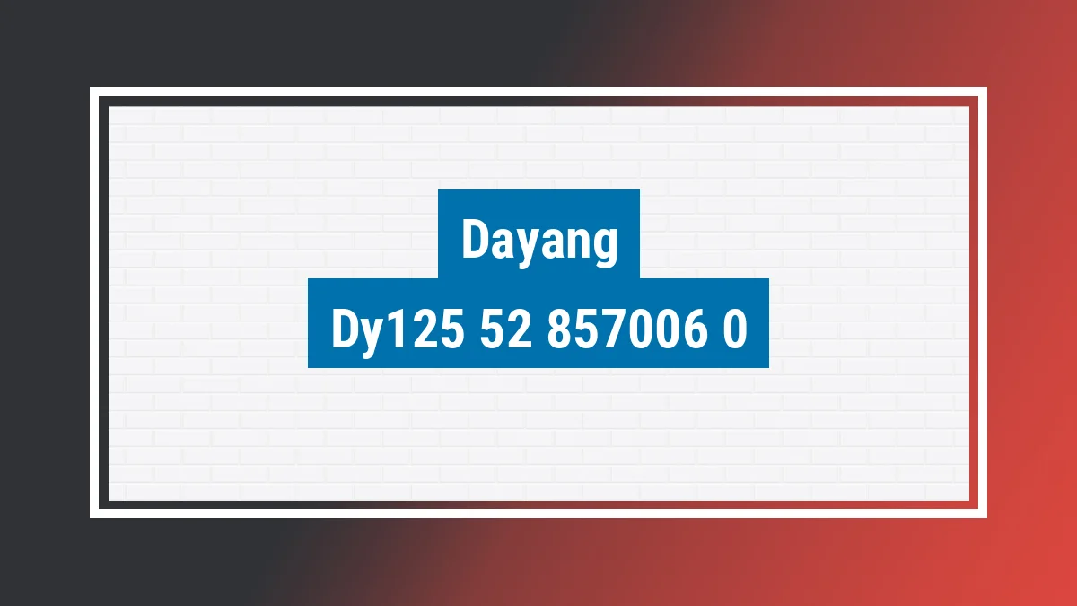 Imagem ilustrativa modelo Dy125-52 Dayang