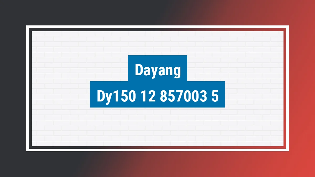 Imagem ilustrativa modelo Dy150-12 Dayang