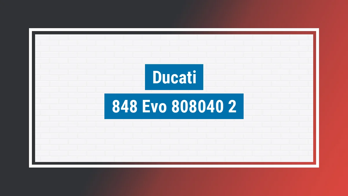 Imagem ilustrativa modelo 848 Evo Ducati