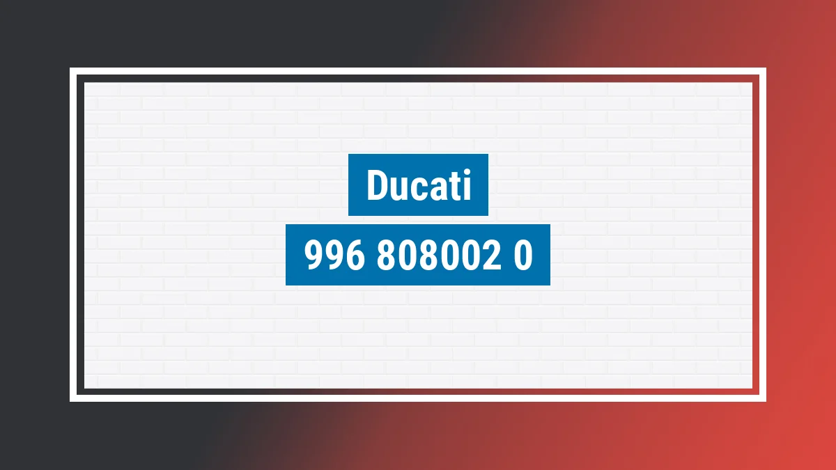 Imagem ilustrativa modelo 996 Ducati