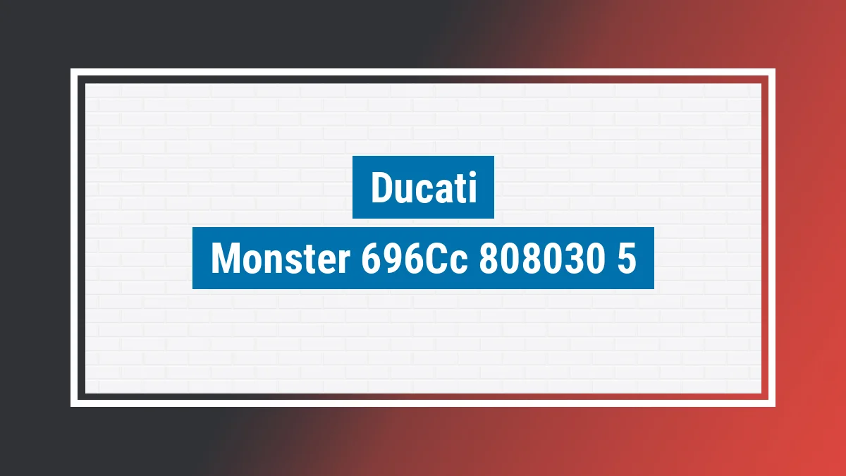 Imagem ilustrativa modelo Monster 696cc Ducati
