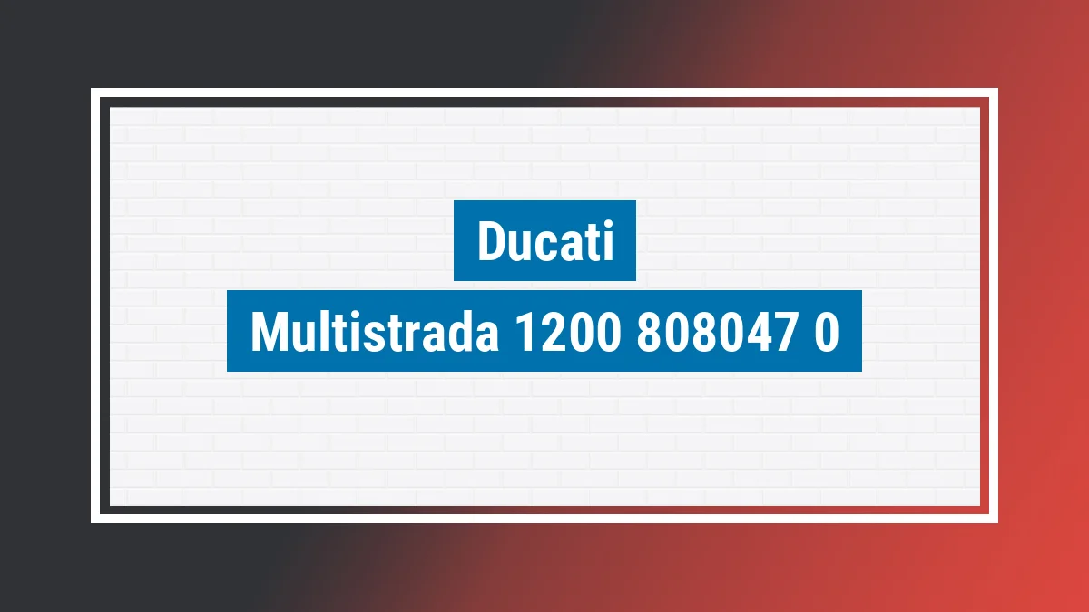 Imagem ilustrativa modelo Multistrada 1200 S Pikes Peak Ducati