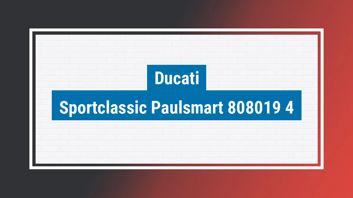 Imagem ilustrativa modelo Sportclassic Paulsmart 1000le 992cc Ducati