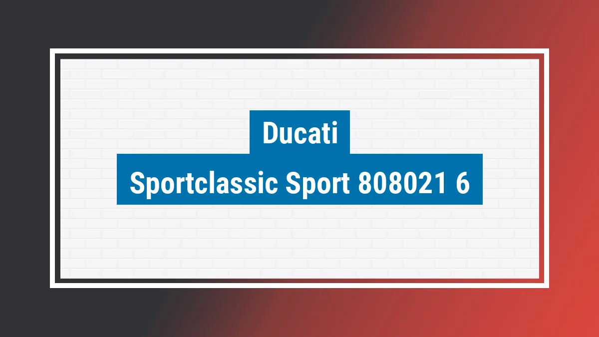 Imagem ilustrativa modelo Sportclassic Sport 1000 992cc Ducati