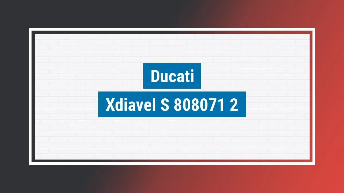 Imagem ilustrativa modelo Xdiavel S 1262 Ducati