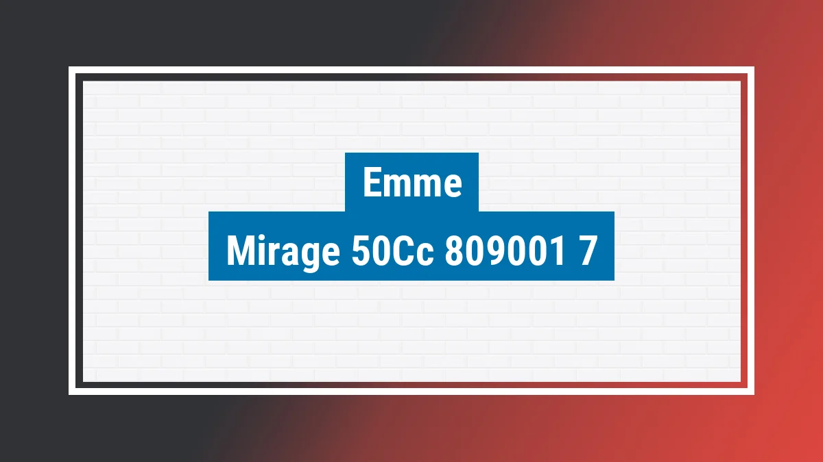 Imagem ilustrativa modelo Mirage 50cc Emme