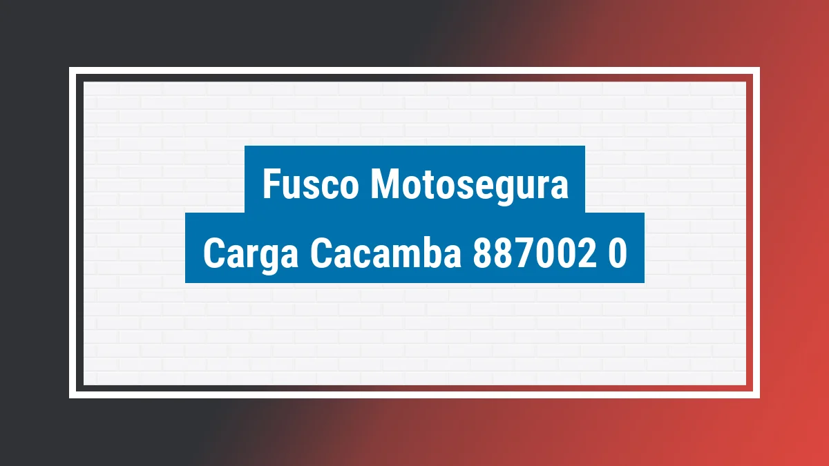 Imagem ilustrativa modelo Carga Caçamba 125cc Fusco Motosegura