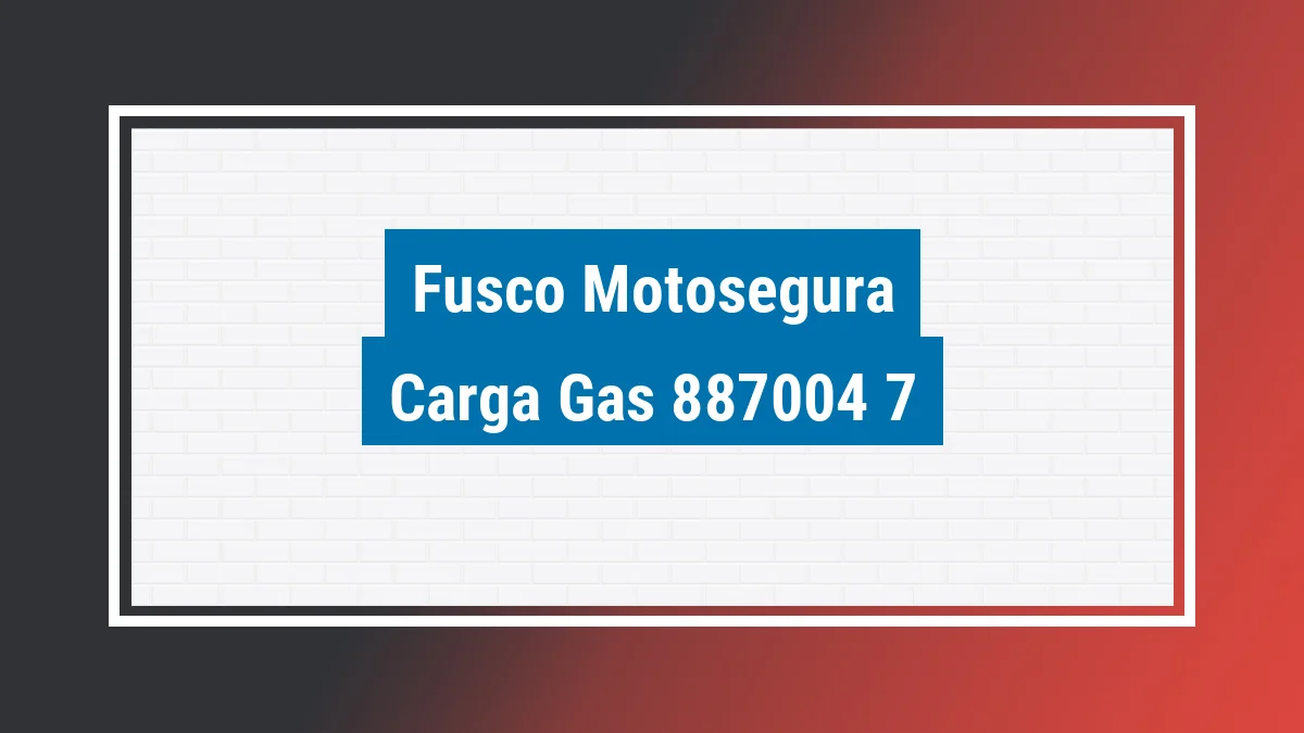 Imagem ilustrativa modelo Carga Gás 160cc Fusco Motosegura