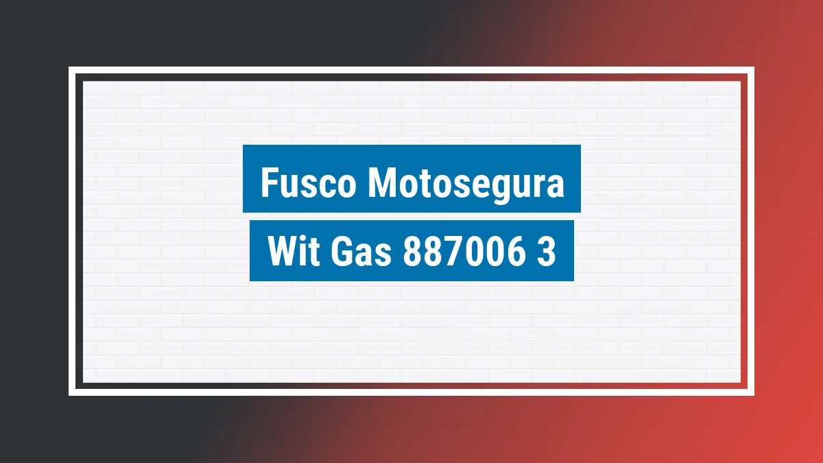 Imagem ilustrativa modelo Wit Gás 4500w Fusco Motosegura