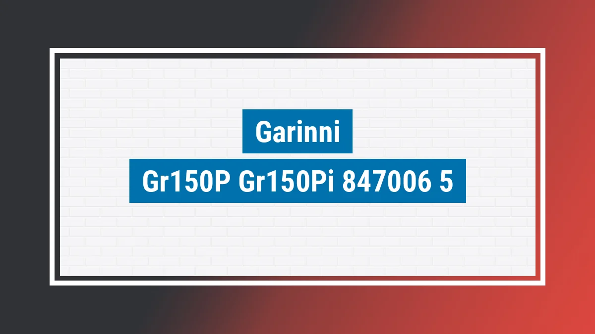 Imagem ilustrativa modelo Gr150p Gr150pi Garinni