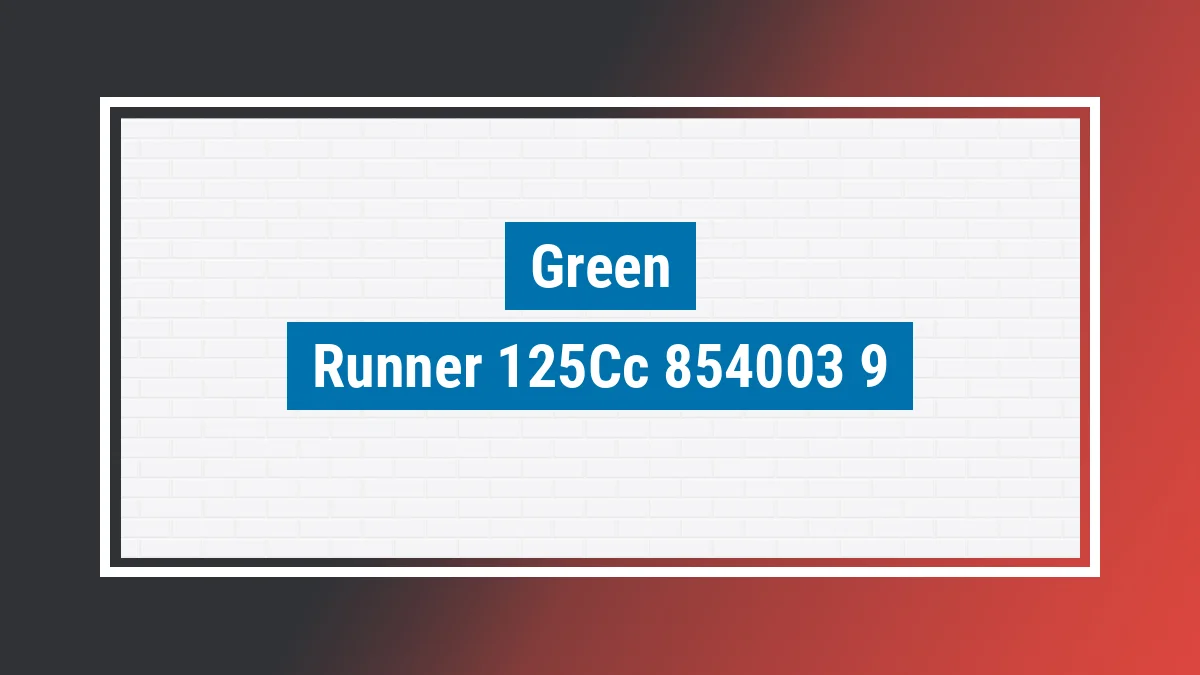 Imagem ilustrativa modelo Runner 125cc Green