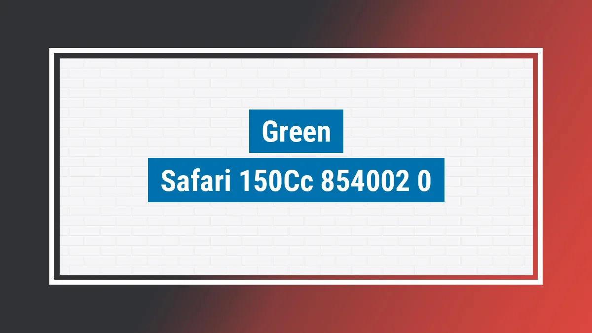 Imagem ilustrativa modelo Safari 150cc Green