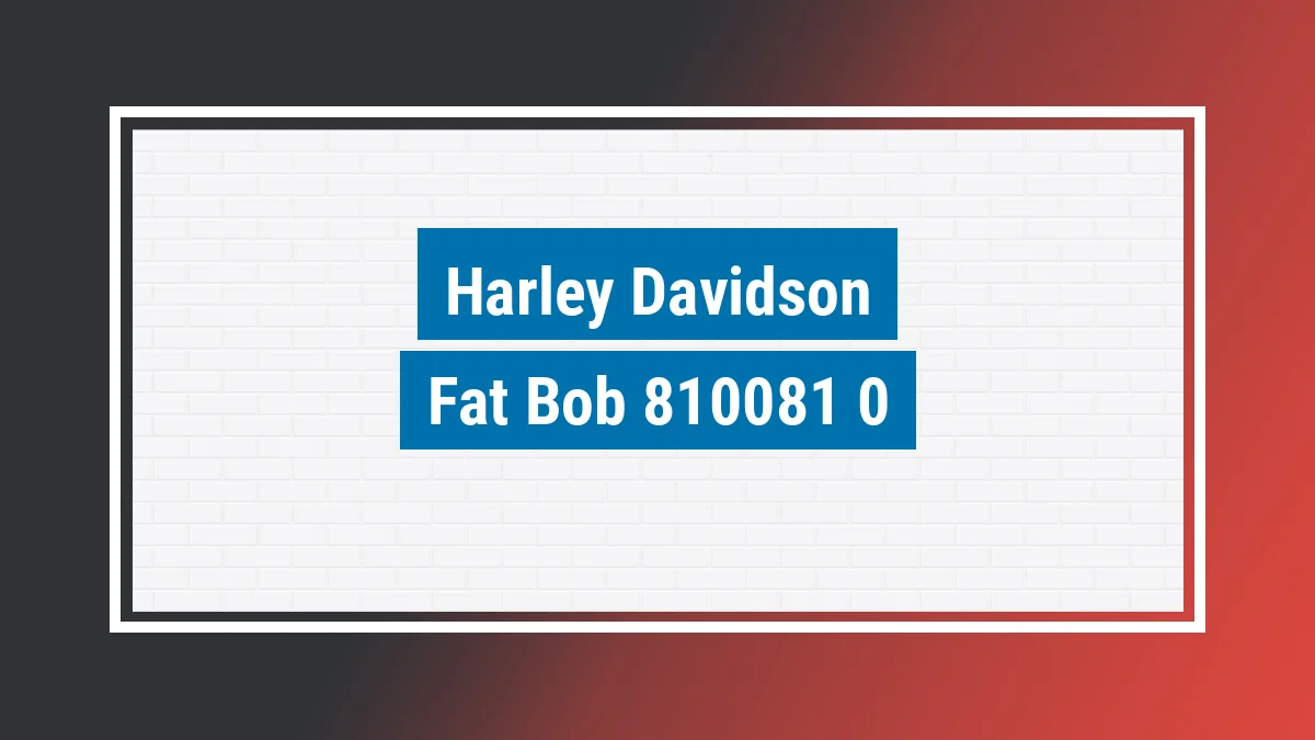 Imagem ilustrativa modelo Fat Bob Fxfb Harley-davidson