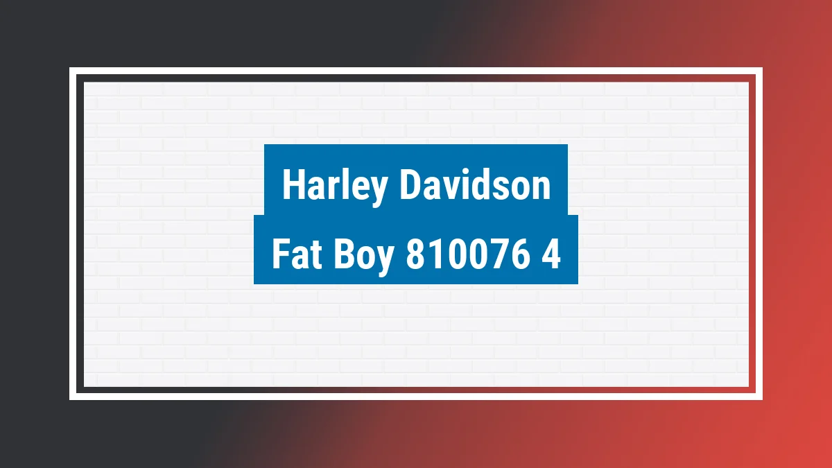 Imagem ilustrativa modelo Fat Boy Flfbs Harley-davidson
