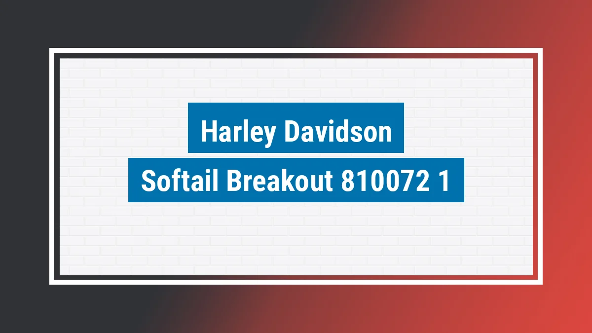 Imagem ilustrativa modelo Softail Breakout Fxsb Harley-davidson