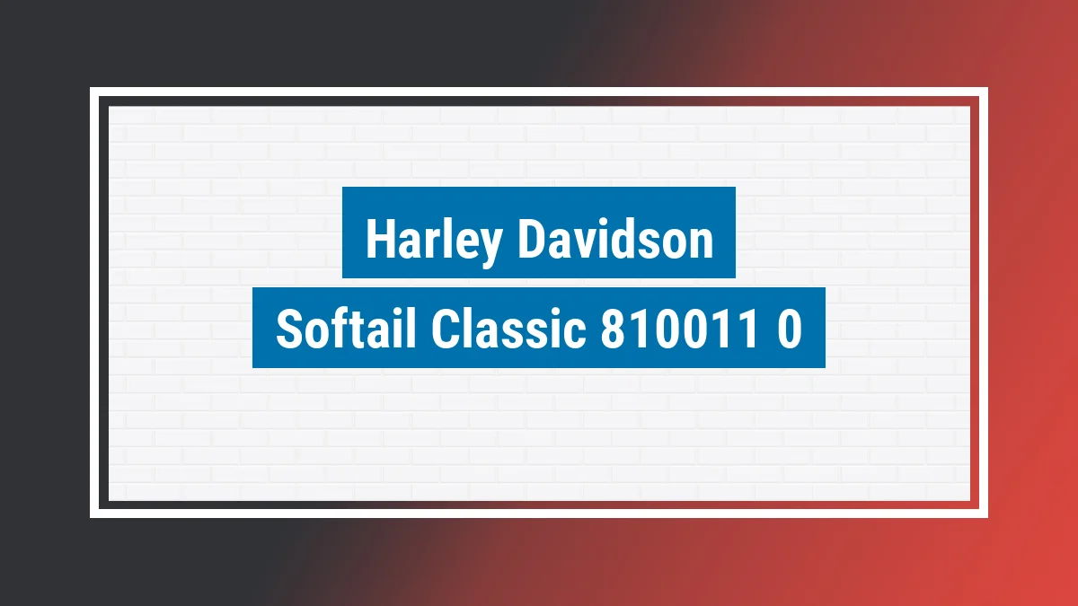 Imagem ilustrativa modelo Softail Classic Harley-davidson