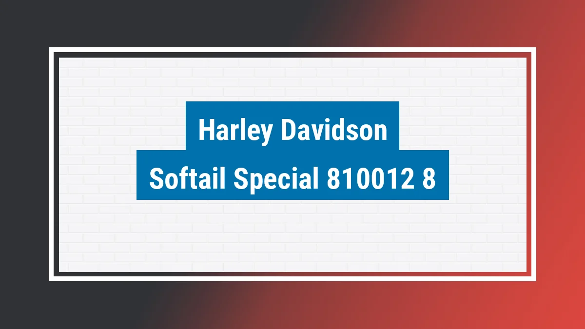 Imagem ilustrativa modelo Softail Special Harley-davidson