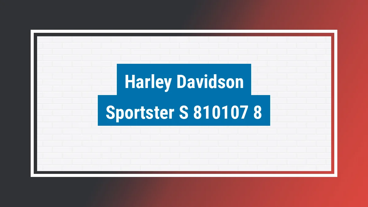Imagem ilustrativa modelo Sportster S Harley-davidson