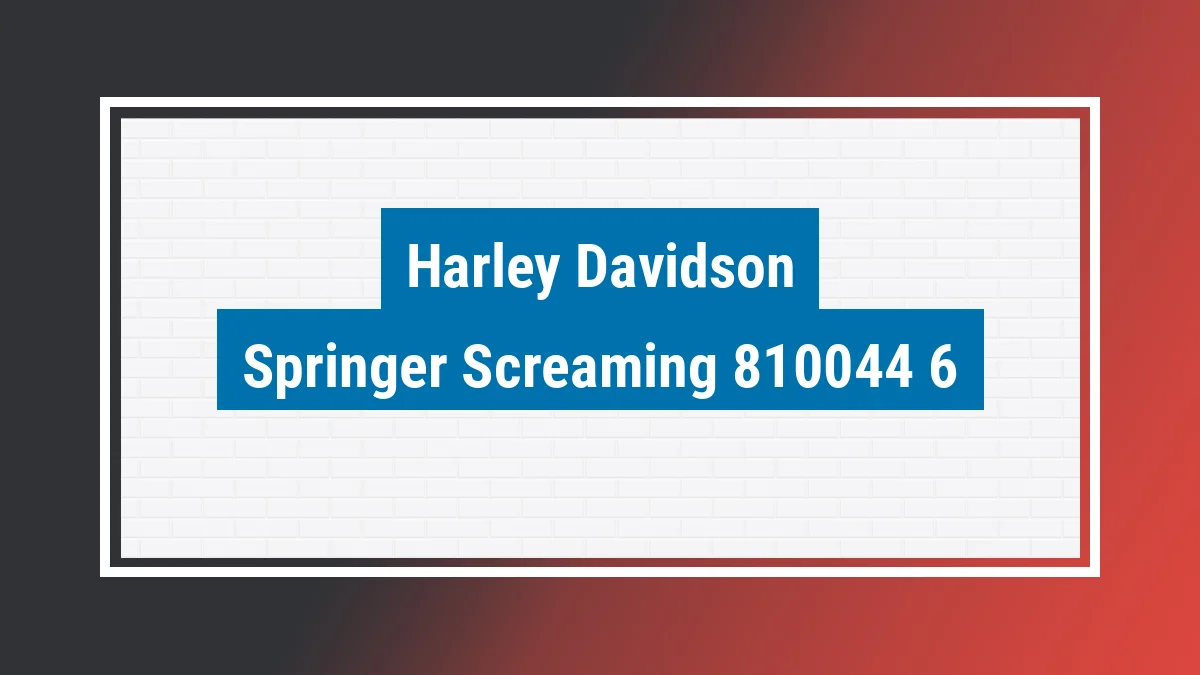 Imagem ilustrativa modelo Springer Screaming Eagle Harley-davidson