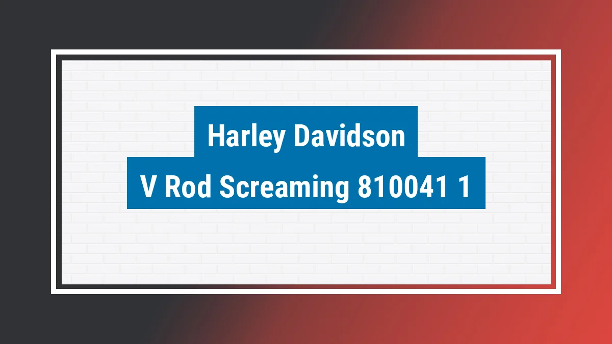 Imagem ilustrativa modelo V-rod Screaming Eagle Harley-davidson