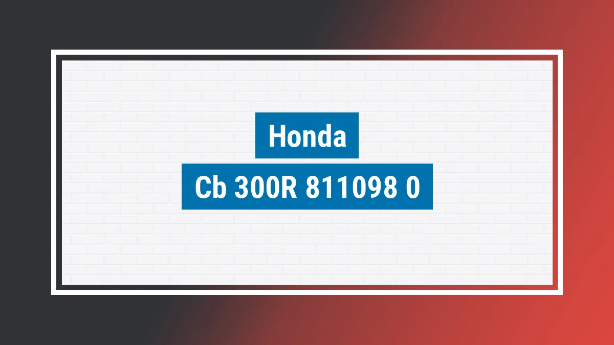 Imagem ilustrativa modelo Cb 300r 300r Honda