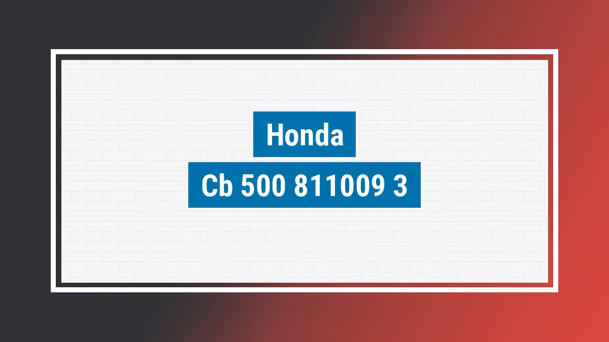 Imagem ilustrativa modelo Cb 500 Honda