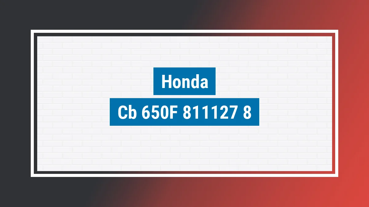 Imagem ilustrativa modelo Cb 650f Honda