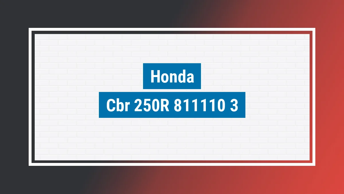 Imagem ilustrativa modelo Cbr 250r Honda