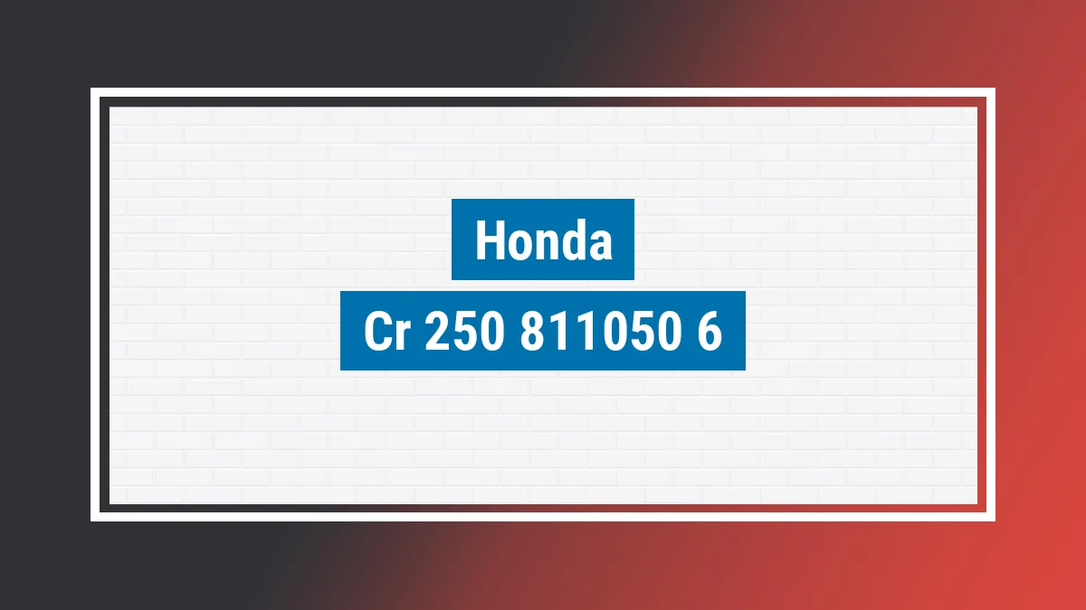 Imagem ilustrativa modelo Cr 250 Honda