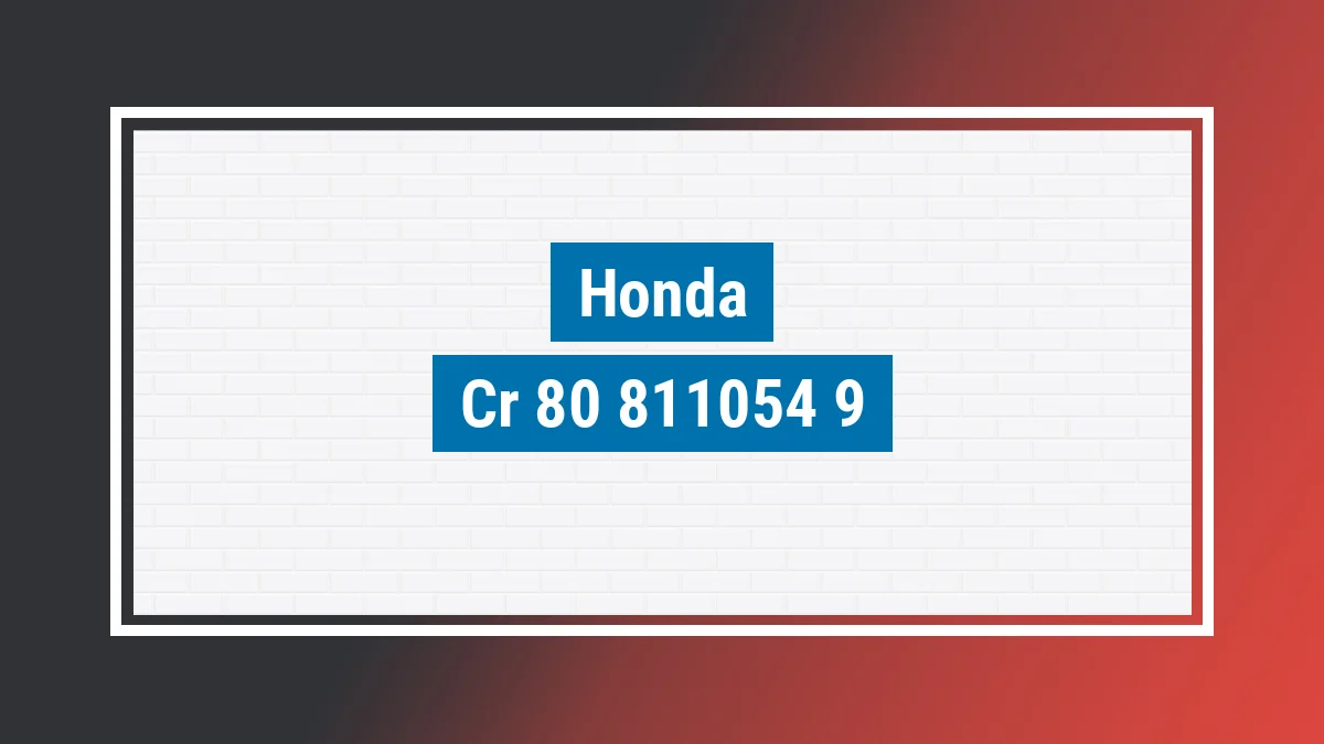 Imagem ilustrativa modelo Cr 80 Honda