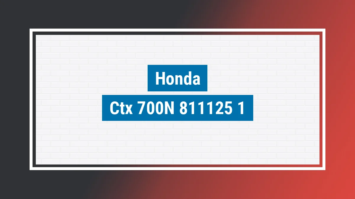 Imagem ilustrativa modelo Ctx 700n Honda