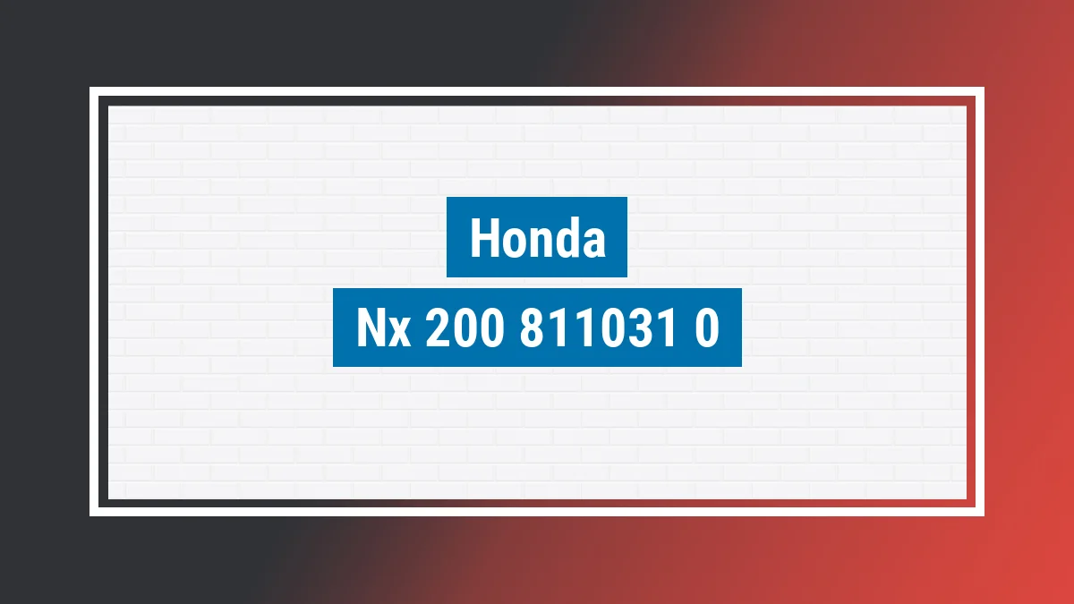 Imagem ilustrativa modelo Nx 200 Honda