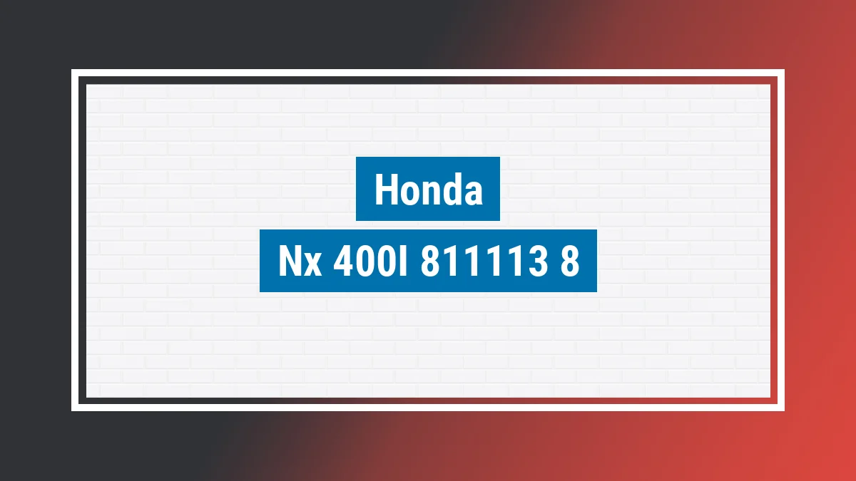 Imagem ilustrativa modelo Nx 400i Fon Honda