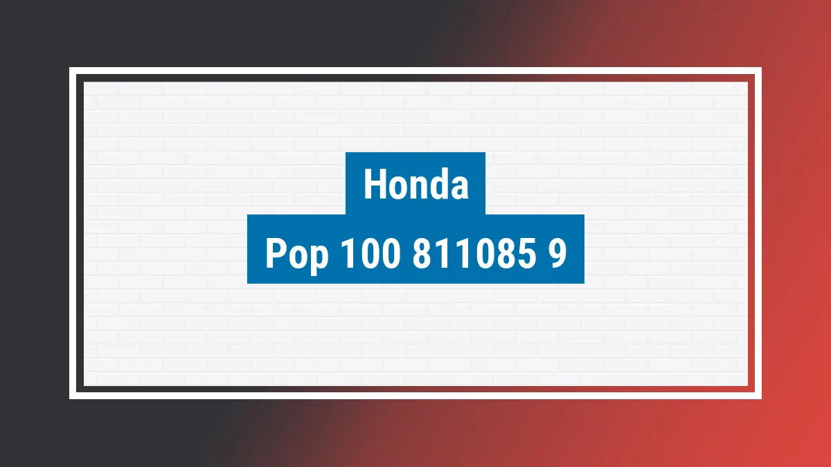 Imagem ilustrativa modelo Pop 100 97cc Honda