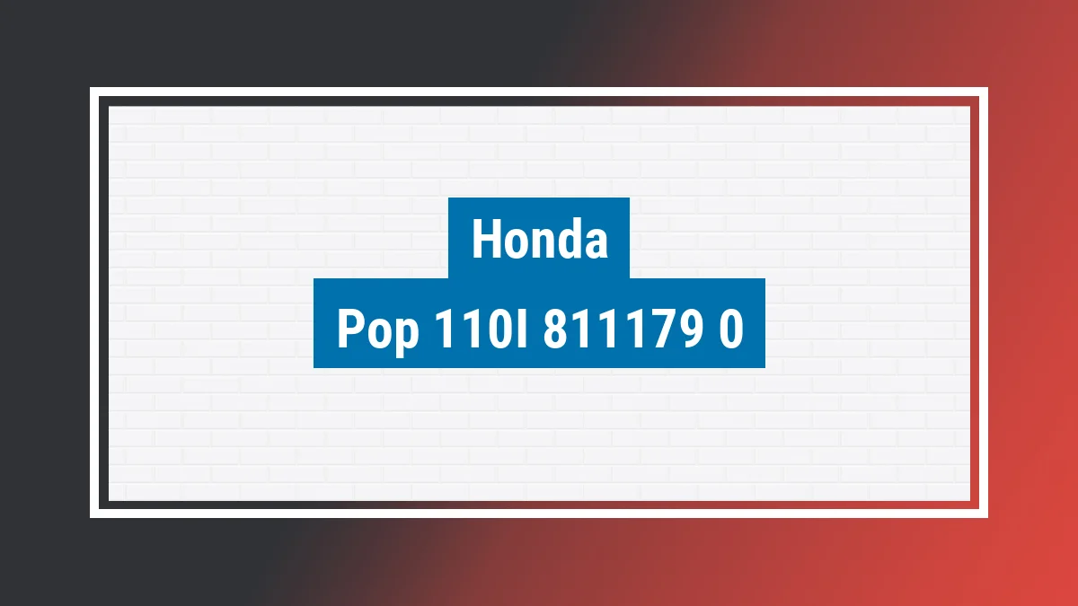 Imagem ilustrativa modelo Pop 110i Es Honda