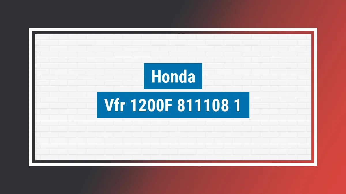 Imagem ilustrativa modelo Vfr 1200f Honda