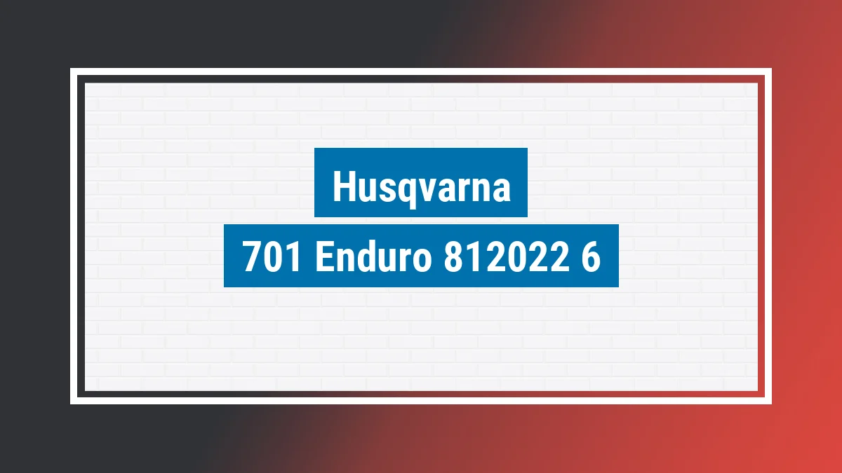 Imagem ilustrativa modelo 701 Enduro Husqvarna
