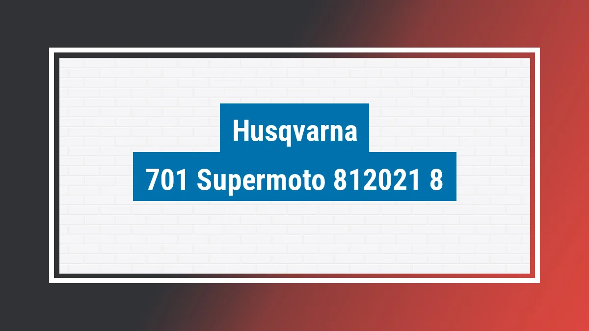 Imagem ilustrativa modelo 701 Supermoto Husqvarna