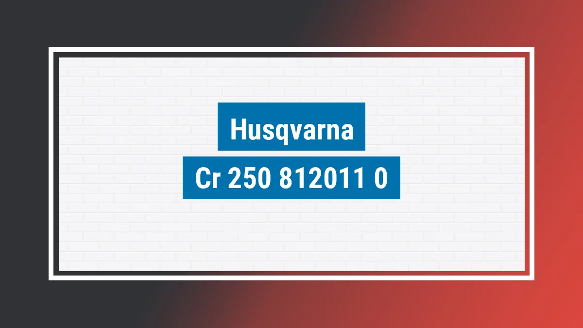 Imagem ilustrativa modelo Cr 250 Husqvarna