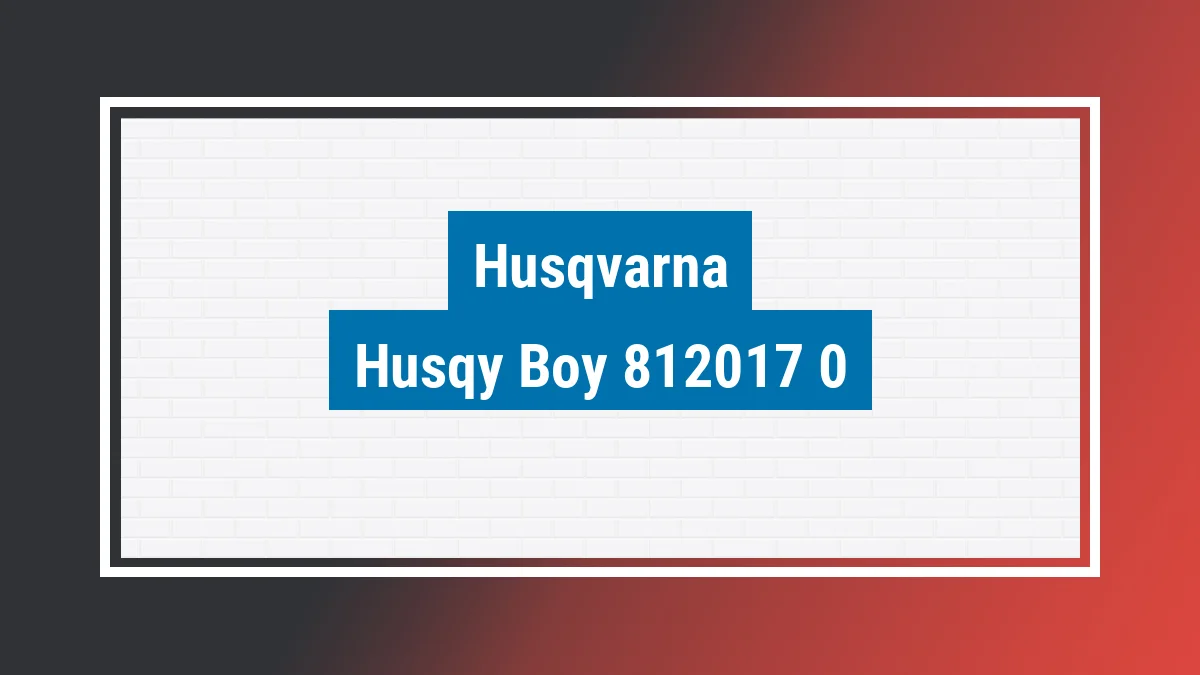 Imagem ilustrativa modelo Husqy Boy R Husqvarna