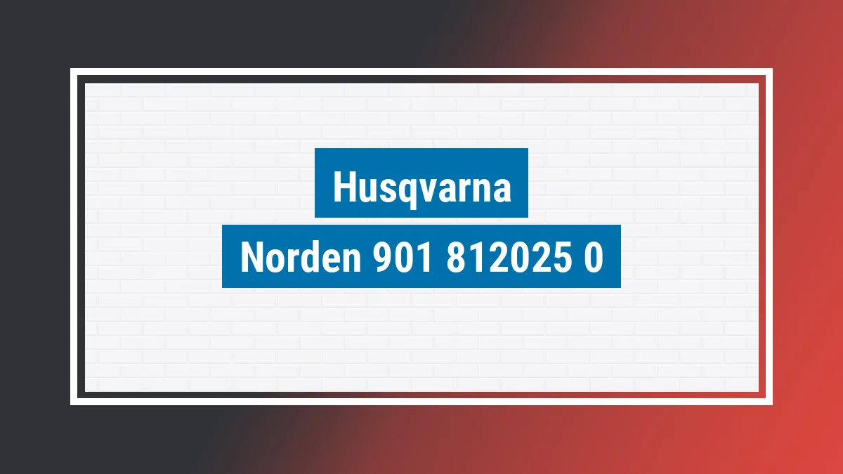 Imagem ilustrativa modelo Norden 901 Husqvarna