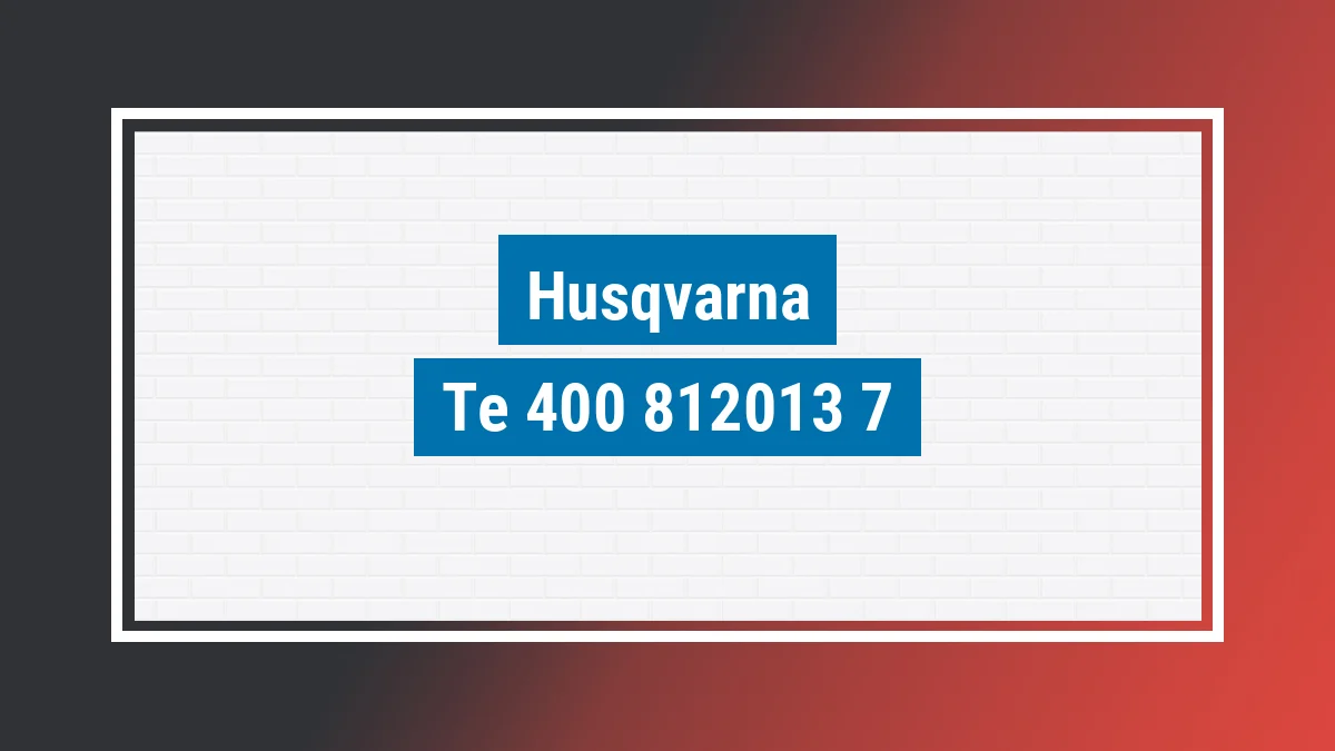 Imagem ilustrativa modelo Te 400 Husqvarna