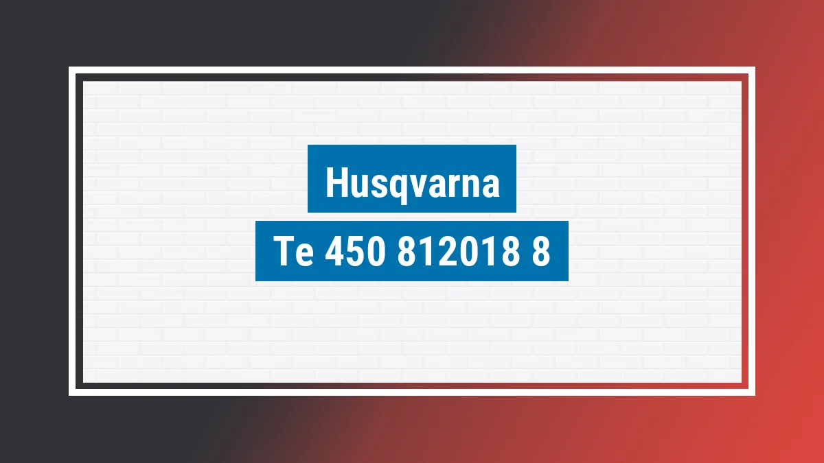 Imagem ilustrativa modelo Te 450 Husqvarna