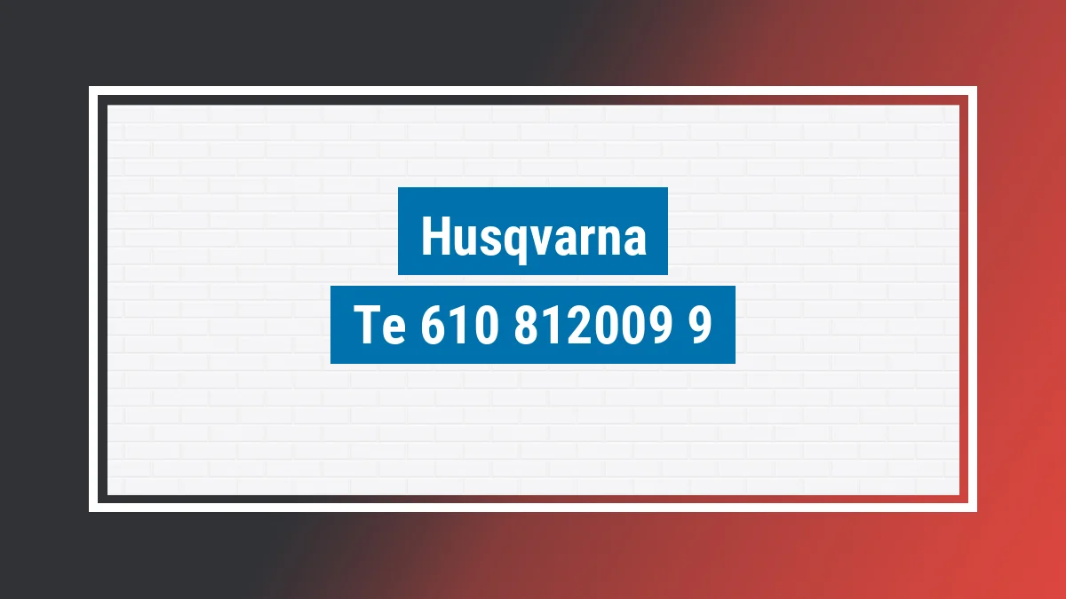 Imagem ilustrativa modelo Te 610 E Husqvarna