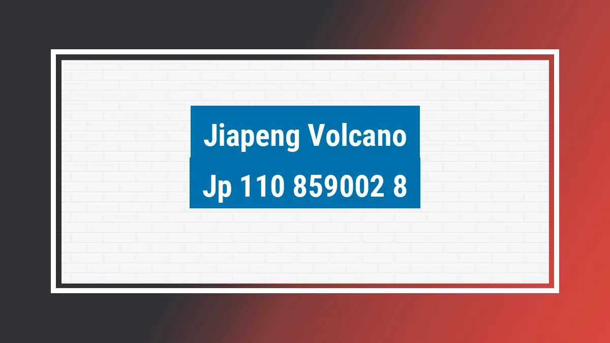 Imagem ilustrativa modelo Jp 110 Jiapeng Volcano