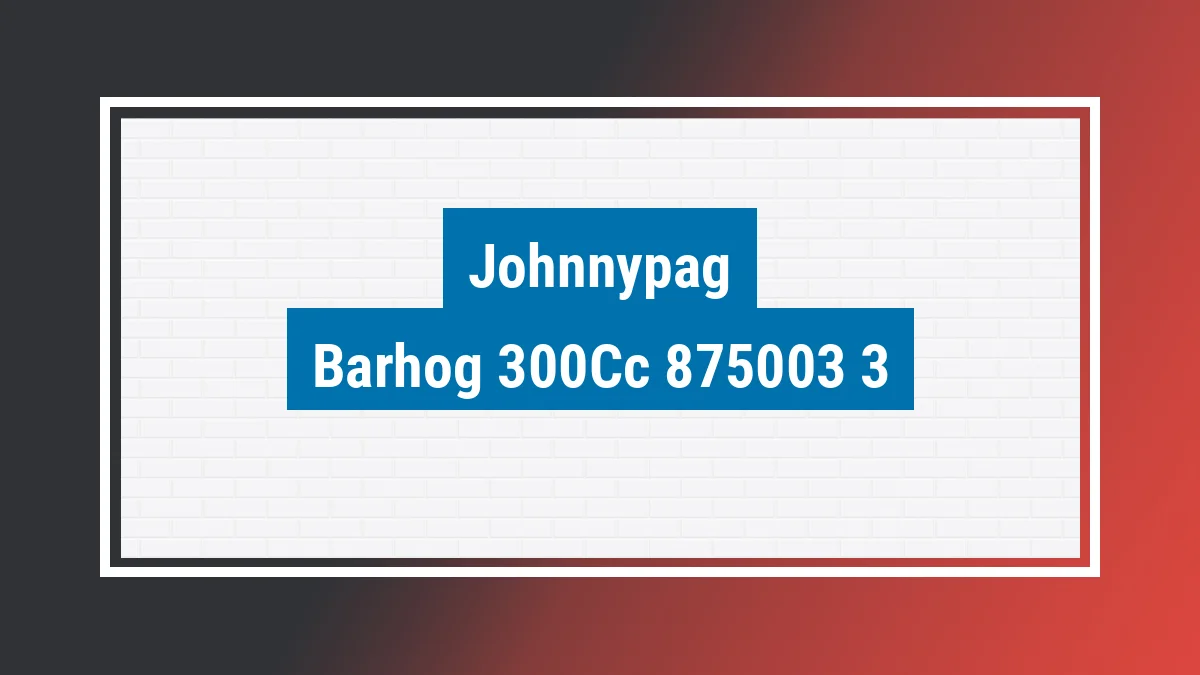 Imagem ilustrativa modelo Barhog 300cc Johnnypag