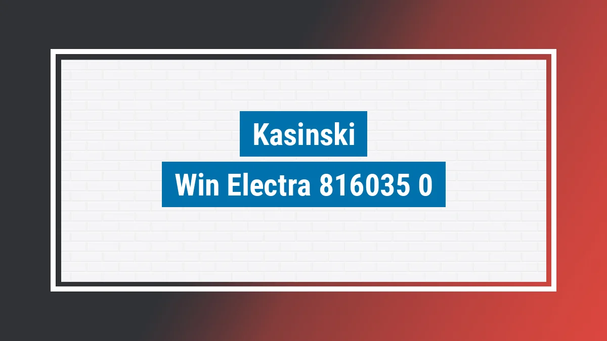 Imagem ilustrativa modelo Win Electra 1000w (elétrica) Kasinski