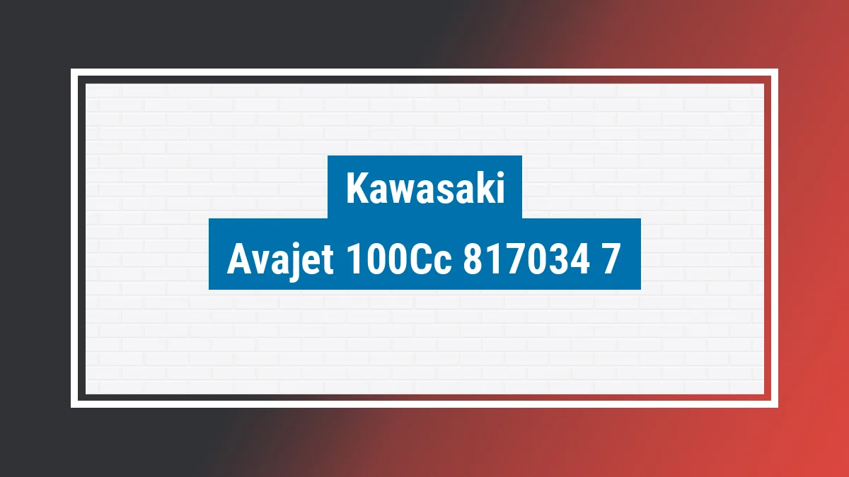 Imagem ilustrativa modelo Avajet 100cc Classic 100cc Kawasaki