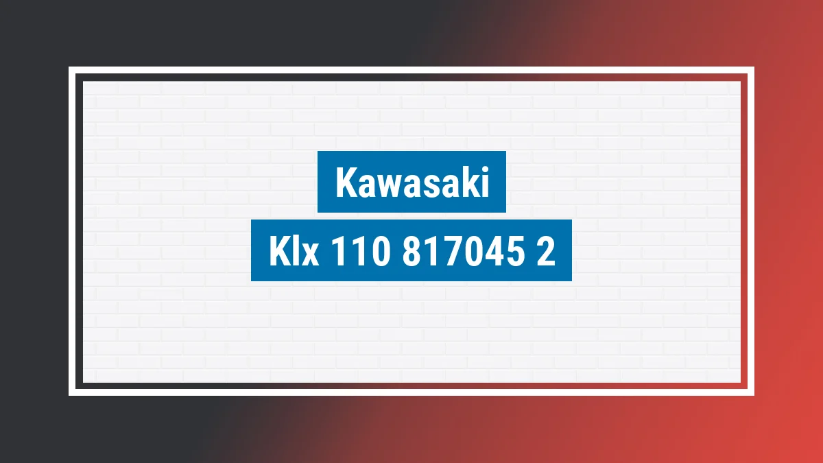 Imagem ilustrativa modelo Klx 110 Kawasaki